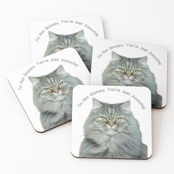 Item preview, I'm Not Grumpy, You're Just Annoying Funny Grumpy Cat T-shirt designed and sold by kksmileshop.