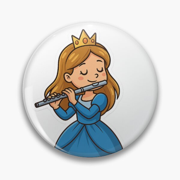 Item preview, Princess with a transverse flute designed and sold by Silviasax .