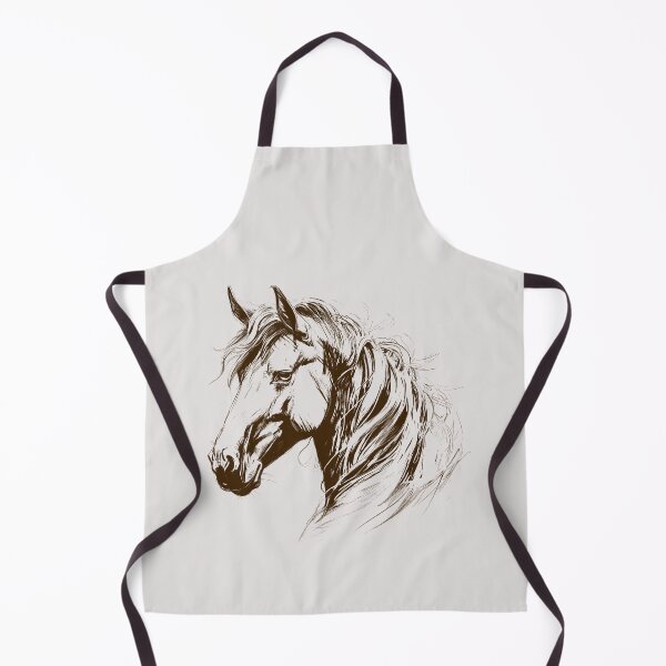 Aperçu de l'œuvre Croquis de tête de cheval - Art équestre réaliste créée et vendue par ArthousePromos.