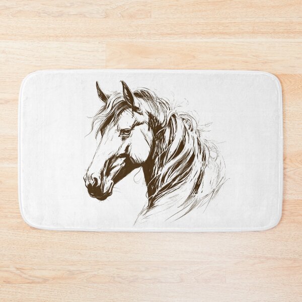 Item preview, Horse Head Sketch - Realistic Equestrian Art designed and sold by ArthousePromos.