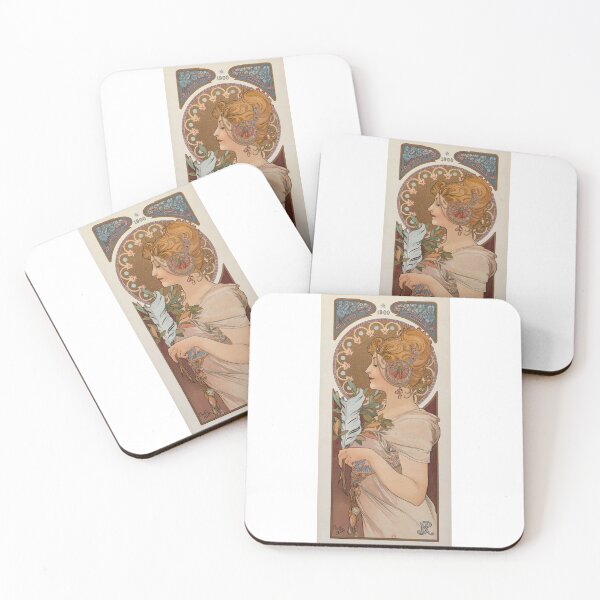 Item preview, La Plume by Alphonse Mucha designed and sold by Matthew Kinnersly.