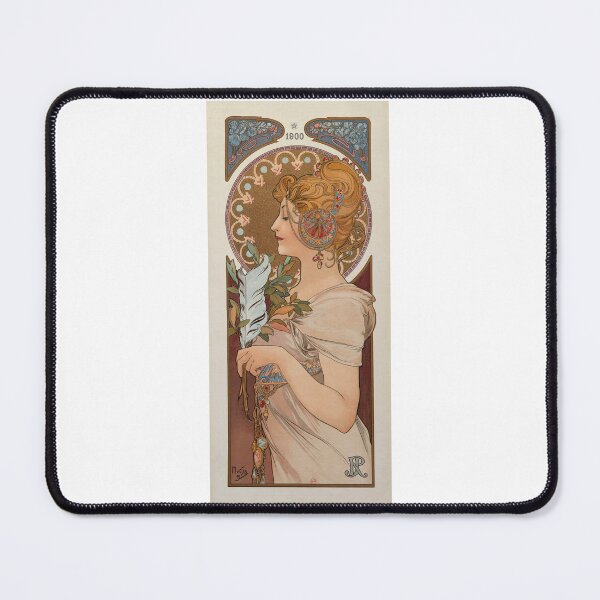 Item preview, La Plume by Alphonse Mucha designed and sold by Matthew Kinnersly.