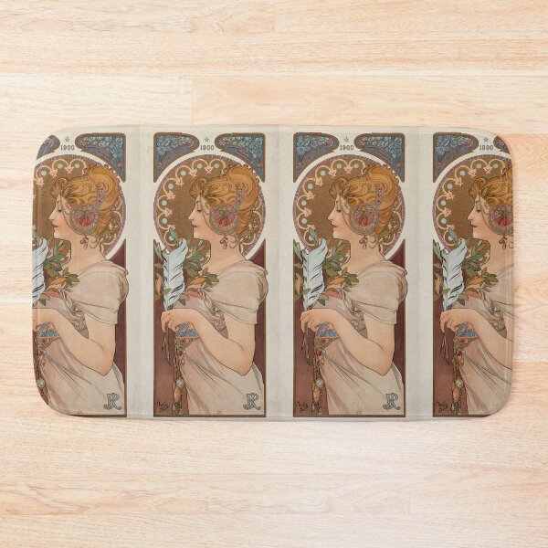 Item preview, La Plume by Alphonse Mucha designed and sold by Matthew Kinnersly.