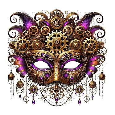 Steampunk Mardi Gras Mask