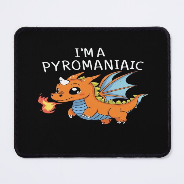 Item preview, Cute Orange Dragon with Blue Wings Holding Flame – Funny Pyromaniac Mythical Creature Design designed and sold by Bright Nest Studio.