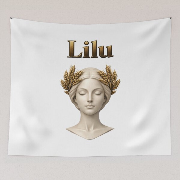 Item preview, Lilu Virgo Zodiac Name Goddess Maiden Design designed and sold by AlexLineArt.