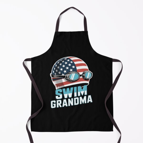 Item preview, Swimming Swim Cap Love Funny Swimmer Girl Grandma USA Flag  designed and sold by MyzoToyota.