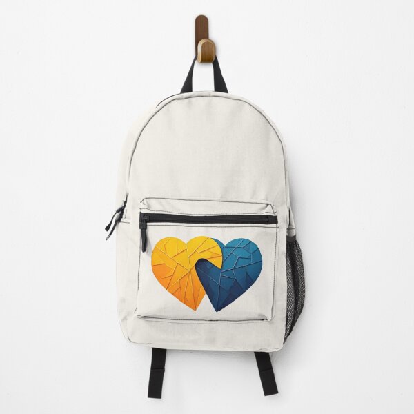 Item preview, Yellow and blue hearts designed and sold by PrintLabStudio.
