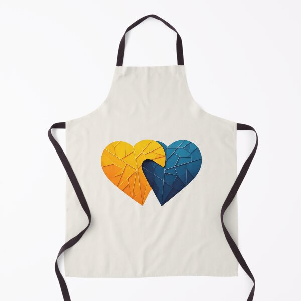 Item preview, Yellow and blue hearts designed and sold by PrintLabStudio.