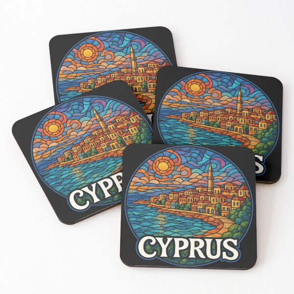 Item preview, Cyprus Country Travel Island Stained Glass designed and sold by TomFrontierArt.