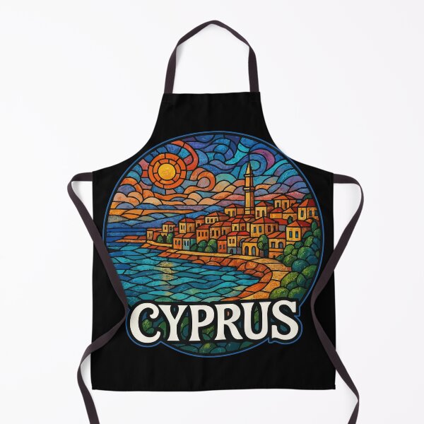 Item preview, Cyprus Country Travel Island Stained Glass designed and sold by TomFrontierArt.