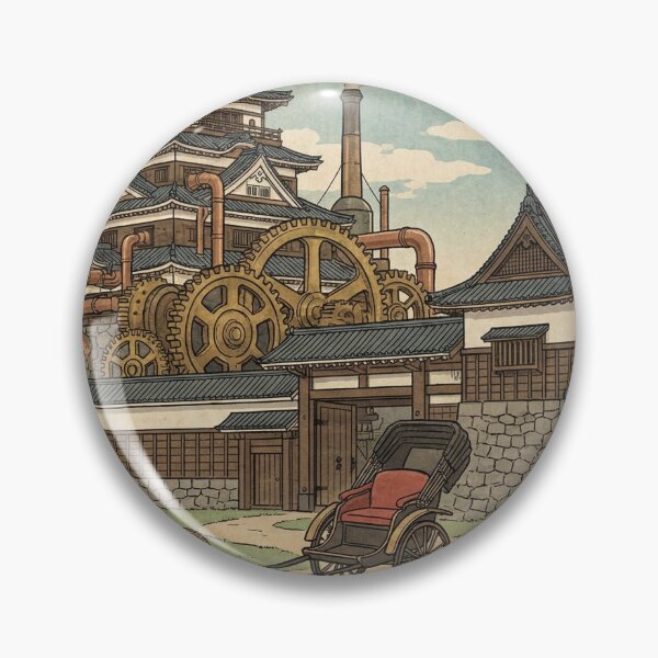 Item preview, The Iron Fortress of Vapor: A Steam-Powered Edo Revolution designed and sold by Dangomaru.