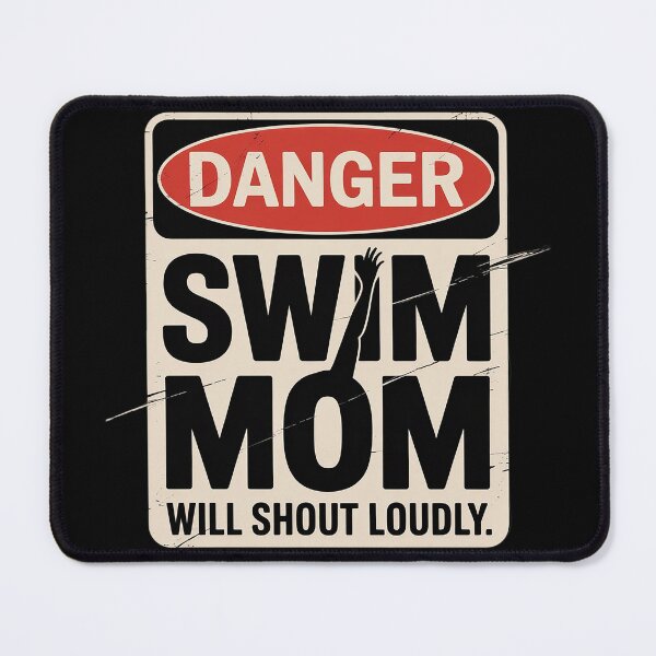 Item preview, Swimming Swimmer DANGER Swim Mom designed and sold by MyzoToyota.