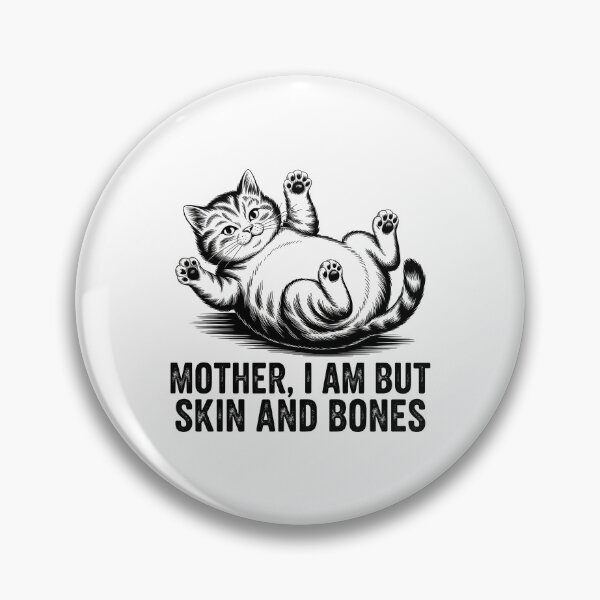 Item preview, Mother, I Am But Skin and Bones – Funny Vintage Cat T-Shirt designed and sold by Wicked.Teez.
