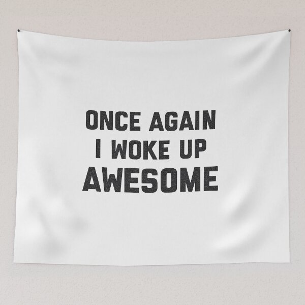 Item preview, once again i woke up awesome designed and sold by CloudyPress.