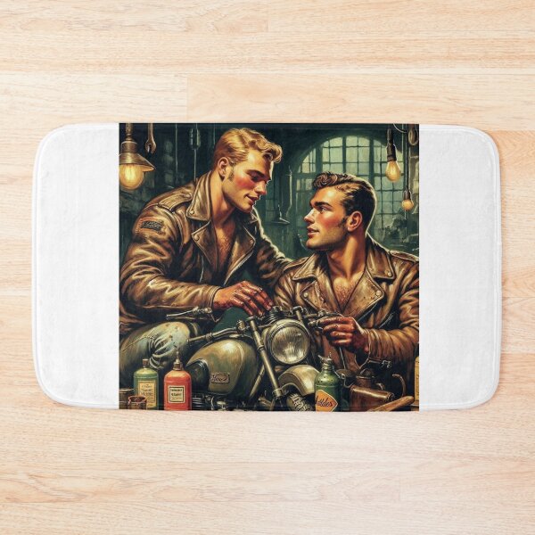 Item preview, 1940s Only You Vintage Gay Leather Bikers Tom of Finland Tribute San Francisco Pride Graphic Design designed and sold by ItsAKinkThing.