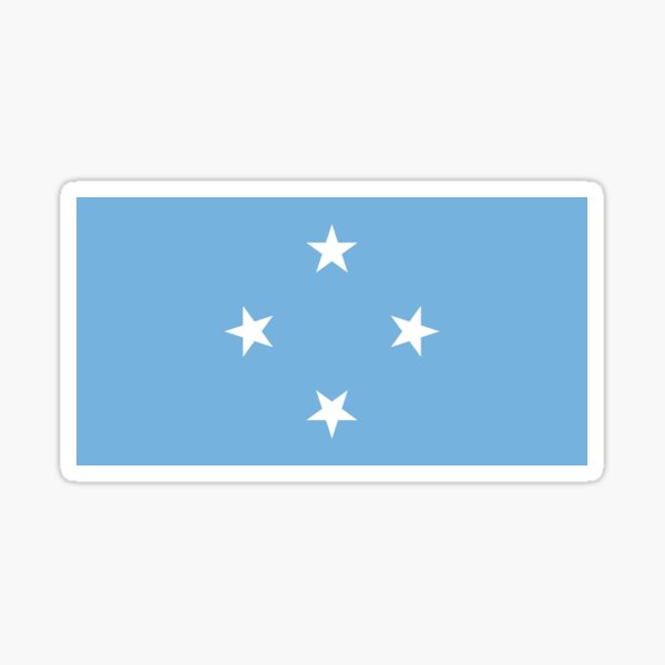 Micronesia Flag Show Your Love For Micronesia Sticker For Sale By Alaskaextreme Redbubble 8567