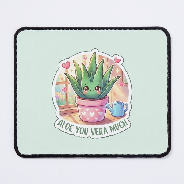 Item preview, Valentine Aloe You Vera Much – Cute Aloe Plant Love Pun Sticker for Plant Lovers designed and sold by Nuist25.