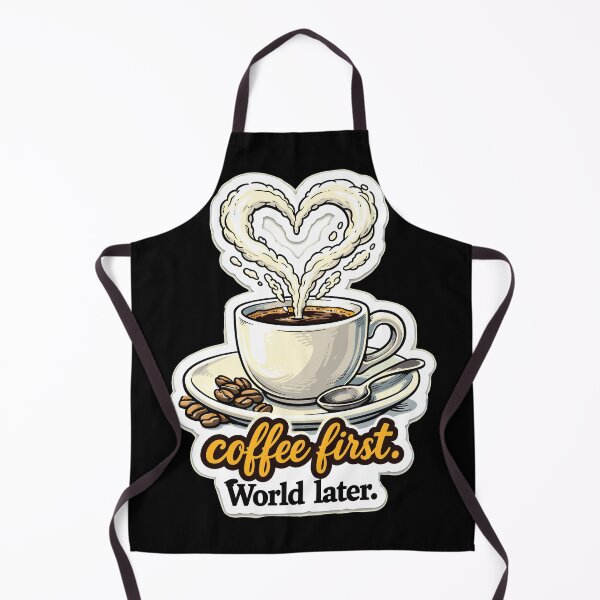 Item preview, Coffee first, heart design designed and sold by TEEZIGNTIS.