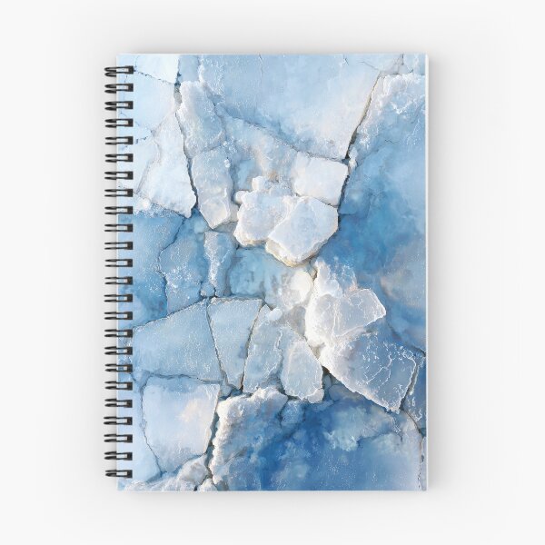 Item preview, Cracked Ice Abstract – Frozen Blue Minimalist Wall Art designed and sold by NewArt33.