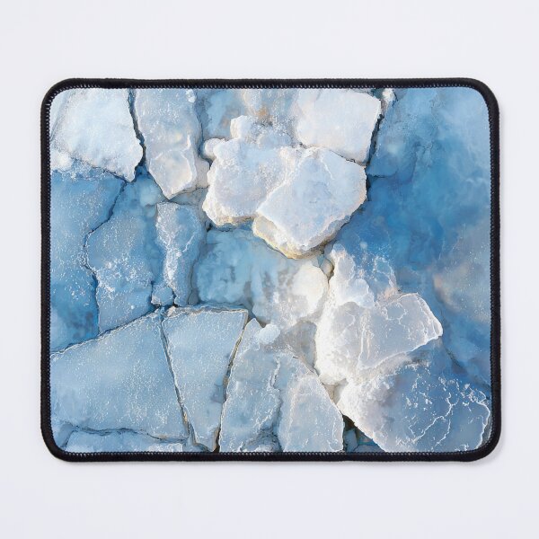 Item preview, Cracked Ice Abstract – Frozen Blue Minimalist Wall Art designed and sold by NewArt33.