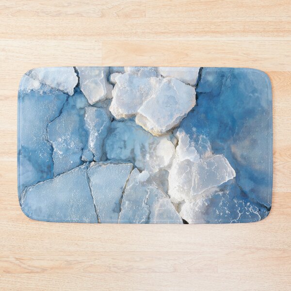 Item preview, Cracked Ice Abstract – Frozen Blue Minimalist Wall Art designed and sold by NewArt33.