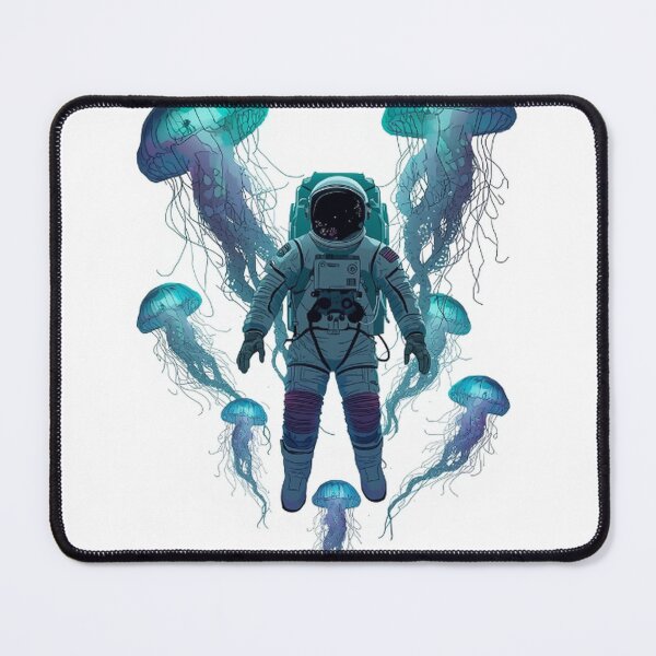 Item preview, Astronaut Drifting with Glowing Jellyfish designed and sold by Wonderful Designs.
