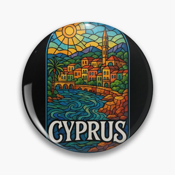 Item preview, Cyprus Country Stained Glass designed and sold by TomFrontierArt.