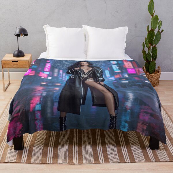 Item preview, Neon Rain Cyberpunk Queen in Tokyo designed and sold by SunsetAngelsAI.