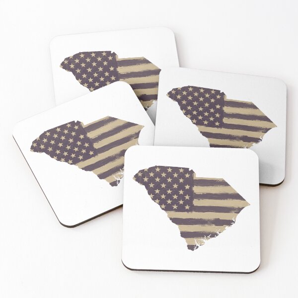 Item preview, South Carolina  State Vintage Stars & Stripes – Brown and Gold designed and sold by Paper Drip.