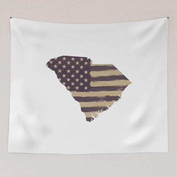 Item preview, South Carolina  State Vintage Stars & Stripes – Brown and Gold designed and sold by Paper Drip.