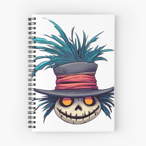 Item preview, Mystical Skull with Feathered Hat Illustration designed and sold by DesignArtist.ia.