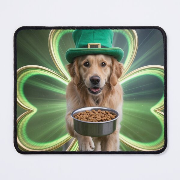 Item preview, Luck Tested, Taste Approved – St. Patrick’s Day Dog Food Tester 4D Art designed and sold by YourTrendyTees.