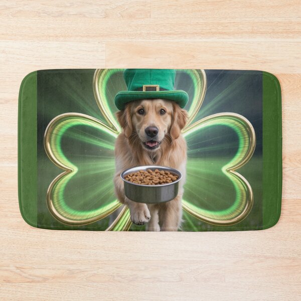 Item preview, Luck Tested, Taste Approved – St. Patrick’s Day Dog Food Tester 4D Art designed and sold by YourTrendyTees.