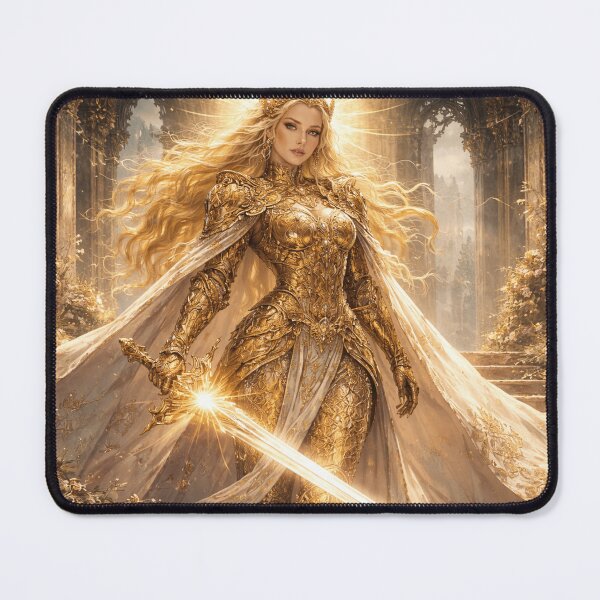 Item preview, Golden Valkyrie – Radiant Warrior of the Celestial Sun designed and sold by G.S.Designs.