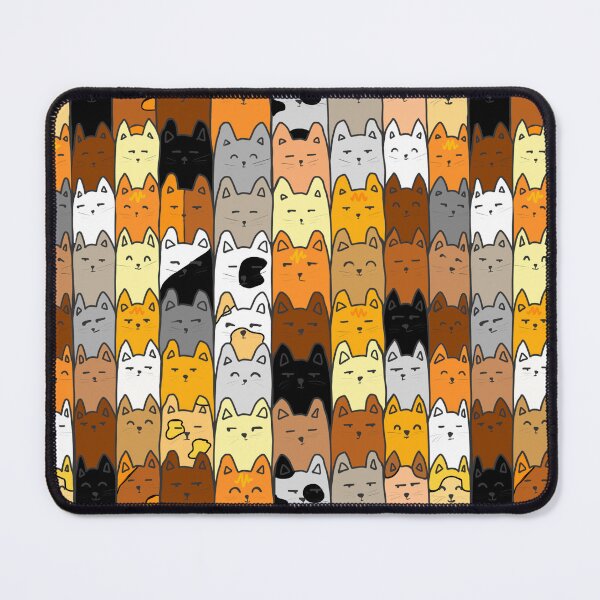 Item preview, Cute Cat Pattern illustration - Cosy Neutral Kittens Repeat Design designed and sold by alanamaeart.