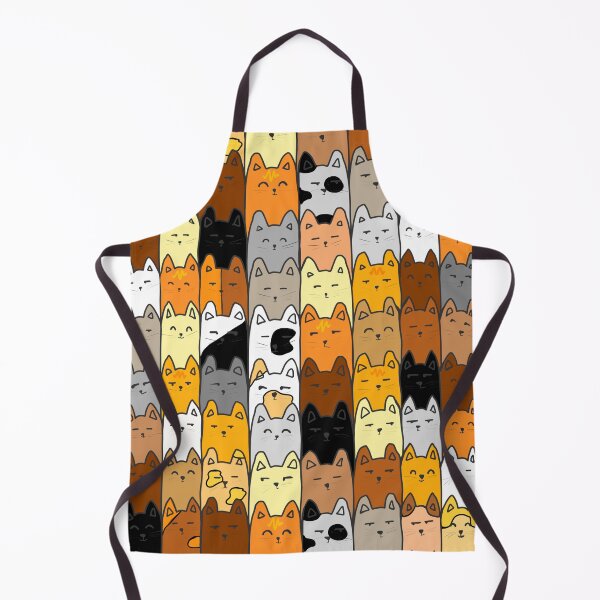 Item preview, Cute Cat Pattern illustration - Cosy Neutral Kittens Repeat Design designed and sold by alanamaeart.