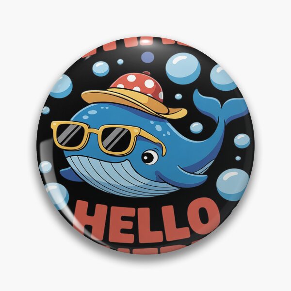 Item preview, Whale Hello There Playful Cartoon Funny Ocean Fish Lover designed and sold by KotexTemu.