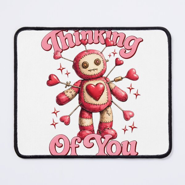 Item preview, Cute Creepy Valentine Design with Voodoo Doll Character, Gothic Love Art, Alternative Romantic Illustration designed and sold by JoyBoyStudio1.