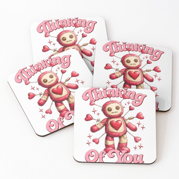 Item preview, Cute Creepy Valentine Design with Voodoo Doll Character, Gothic Love Art, Alternative Romantic Illustration designed and sold by JoyBoyStudio1.