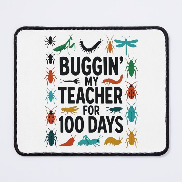 Item preview, 100 Days of School Buggin' Teacher Funny Insect Kids Design designed and sold by FreeArt2.