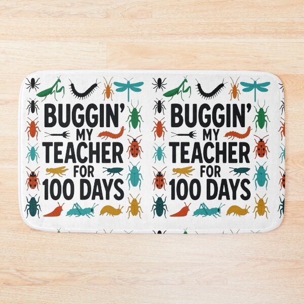 Item preview, 100 Days of School Buggin' Teacher Funny Insect Kids Design designed and sold by FreeArt2.