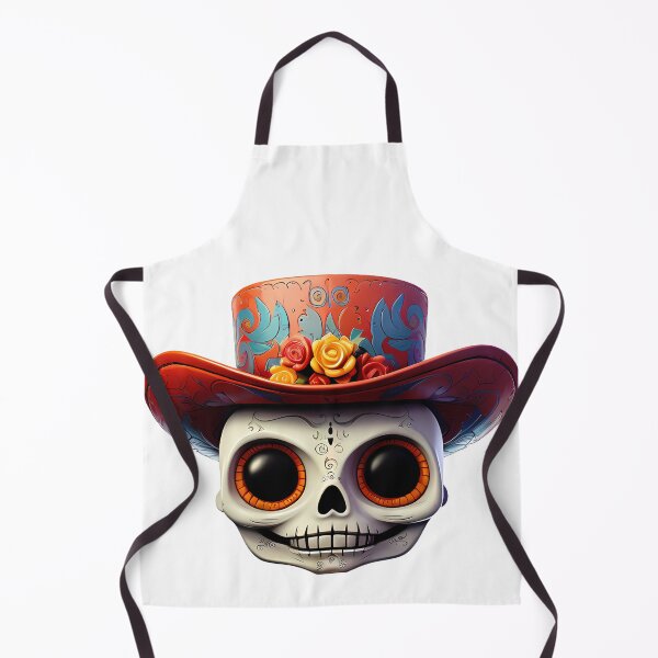 Item preview, Elegant Sugar Skull with Floral Hat Illustration designed and sold by DesignArtist.ia.
