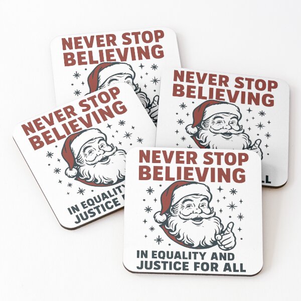 Item preview, Never Stop Believing In Justice For All - Vintage Liberal Holiday designed and sold by ZBIFBOUETLA.