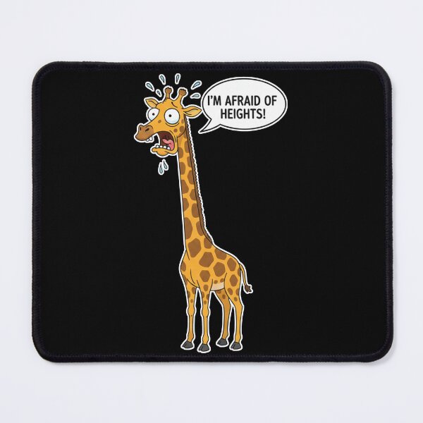 Item preview, A giraffe that is afraid of heights. designed and sold by snoWorkshop.
