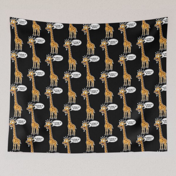 Item preview, A giraffe that is afraid of heights. designed and sold by snoWorkshop.