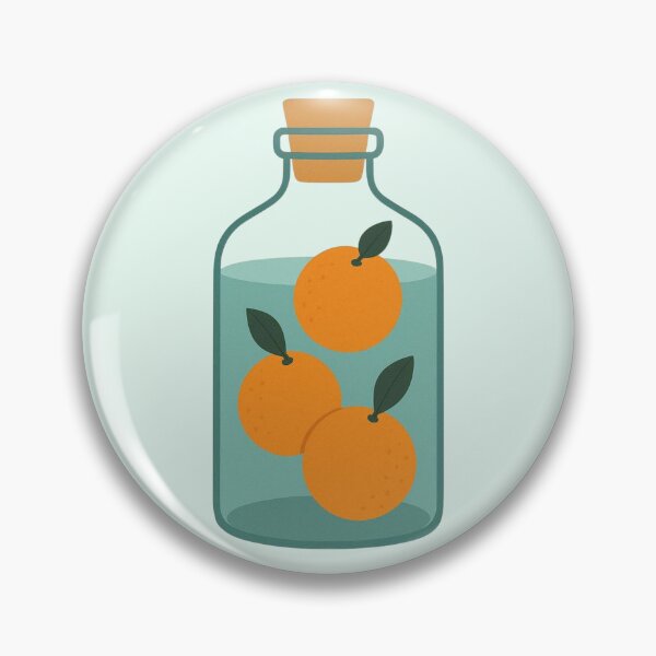 Item preview, Oranges in a bottle – minimalist illustration designed and sold by Aloloco.