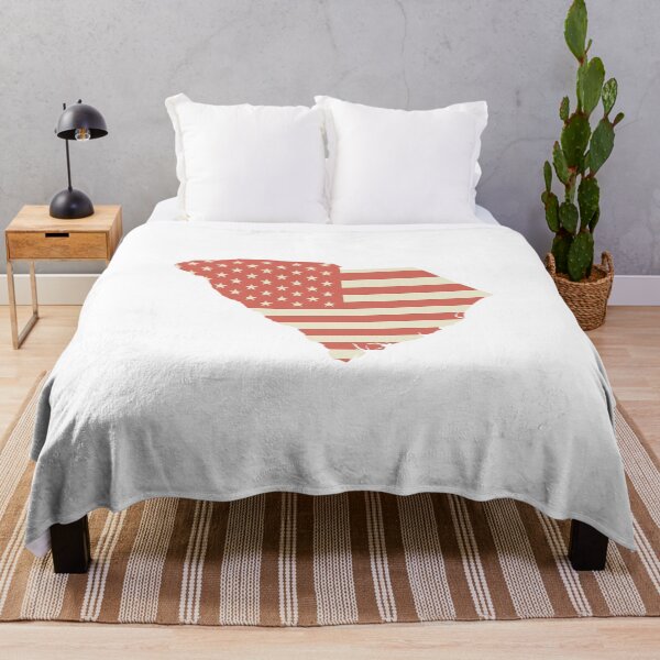 Item preview, South Carolina USA Flag Silhouette – Stars and Stripes State Outline designed and sold by Paper Drip.