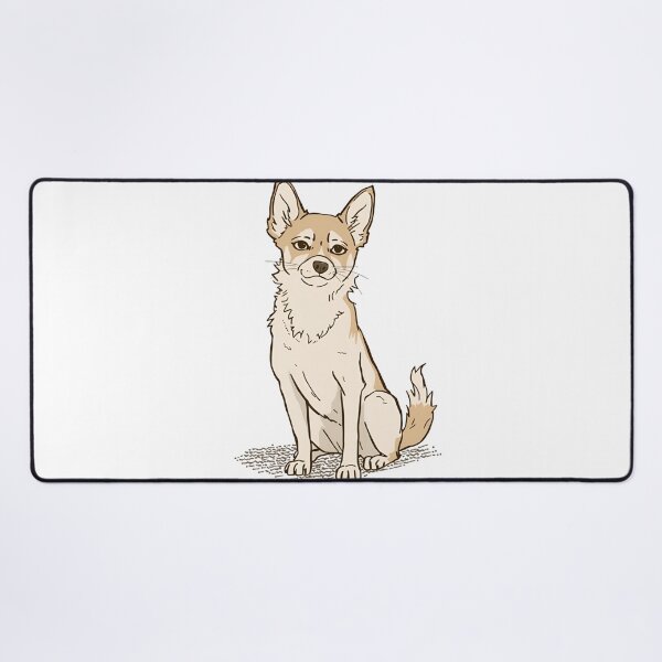 Item preview, Cute Beige Chihuahua Sitting – Hand Drawn Dog Illustration designed and sold by The Grumpy Pet Club.