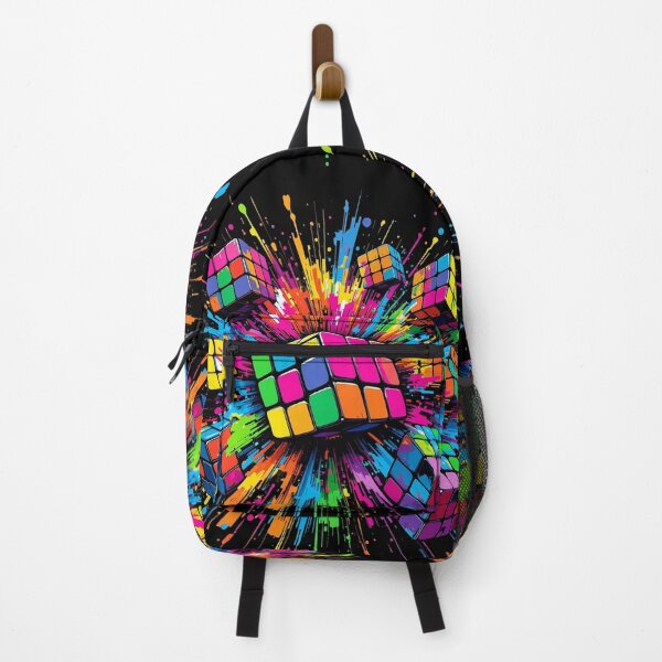 Item preview, Color Chaos Cube – Explosive Geometry in Motion designed and sold by PixelVibe782.